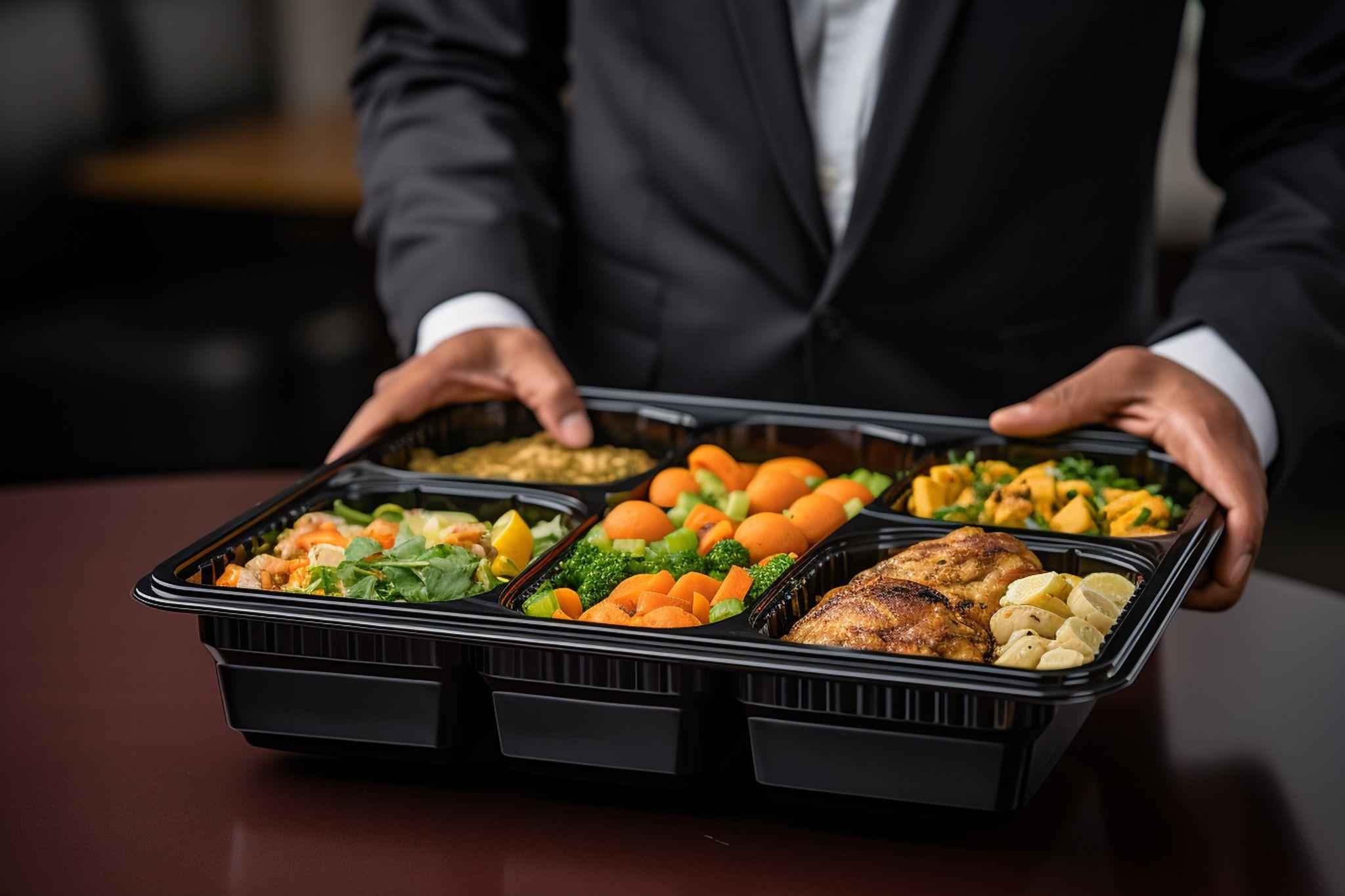 Business lunch catering service